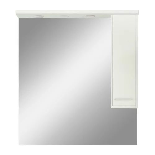 Nerva 85 cm verspiegelte Schrankwand weiß