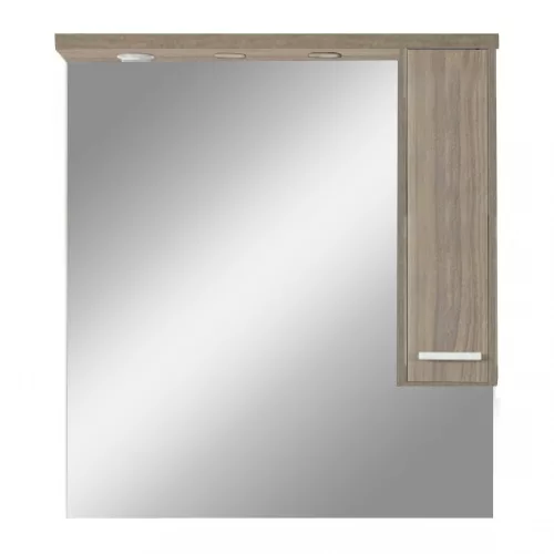 Nerva 85 cm verspiegelter Wandschrank, Rauna sil
