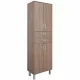 Nerva 60 Hochschrank mit 4 Türen, 2 Schubladen, rot sil
