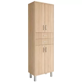   Nerva 60 Hochschrank mit 4 Türen, 2 Schubladen, Eiche Sonoma