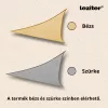 Rana Sonnensegel dreieckig 3x3x3 m beige