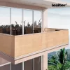 Balkonbeschattung, Sichtschutz 7 m beige