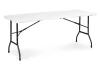 Catering-Tisch 180 cm, klappbar zum Koffer, weiß