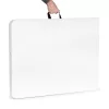 Catering-Tisch 180 cm, klappbar zum Koffer, weiß