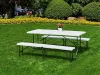 Catering-Tisch 180 cm, klappbar zum Koffer, weiß