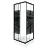 PICO Black stripe 70 quadratische Duschkabine mit Duschwanne