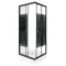 PICO Black stripe 70 quadratische Duschkabine mit Duschwanne