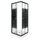 PICO Black stripe 70 quadratische Duschkabine mit Duschwanne