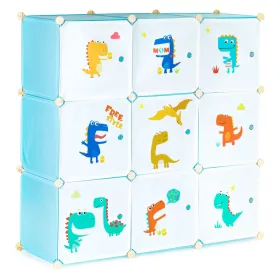 Spielzeugschrank mit Dinosaurier 109x37x109 cm