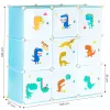 Spielzeugschrank mit Dinosaurier 109x37x109 cm