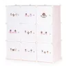 Rosa Spielzeugschrank 110x37x110 cm