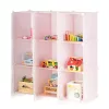 Rosa Spielzeugschrank 110x37x110 cm