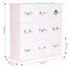 Rosa Spielzeugschrank 110x37x110 cm