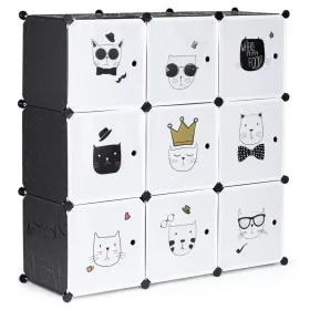 Schrank für Katzenspielzeug, graphit 110x37x110 cm