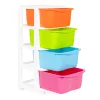 Spielzeugschrank mit 4 Schubladen, pastell 36x35,5x74 cm