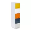 Rollbarer Spielzeugschrank mit Schubladen 5 Stück, leicht 18x32x83 cm