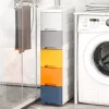 Rollbarer Spielzeugschrank mit Schubladen 5 Stück, leicht 18x32x83 cm