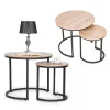 Couchtisch-Set mit Metallgestell 2 Stück