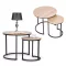 Couchtisch-Set mit Metallgestell 2 Stück