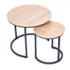 Couchtisch-Set mit Metallgestell 2 Stück