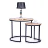 Couchtisch-Set mit Metallgestell 2 Stück