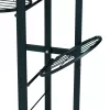 Moderner Blumenhalter aus Metall, 6 Etagen, schwarz