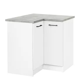 Praktik 90 Eckschrank unten 2 Türen, weiß-weiß
