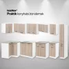 Praktik 90 Eckschrank unten 2 Türen, Eiche weiß-sona