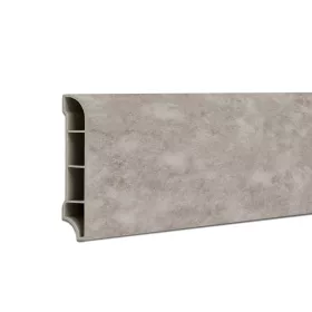 Vinyl SPC-Bodenkanten Reno Steineffekt grau 2400x60x12 mm