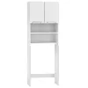 Weißer Waschmaschinenschrank 64x30x183 cm