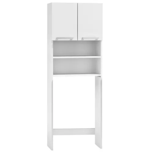 Weißer Waschmaschinenschrank 64x30x183 cm