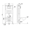 Roya Ride 83W verdecktes WC-Tank-Set