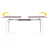Ausziehbarer Gartentisch 180-240 cm für 12 Personen, beige