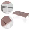 Ausziehbarer Gartentisch 180-240 cm für 12 Personen, beige