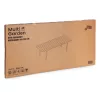 Ausziehbarer Gartentisch 180-240 cm für 12 Personen, beige