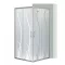 Spirit Bamboo 80x80 cm quadratische Duschabtrennung, ohne Duschwanne