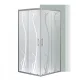 Spirit Bamboo 80x80 cm quadratische Duschabtrennung, ohne Duschwanne