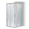 Spirit Bamboo 90x90 cm quadratische Duschabtrennung, ohne Duschwanne