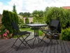 Quadratischer Gartentisch 60 cm
