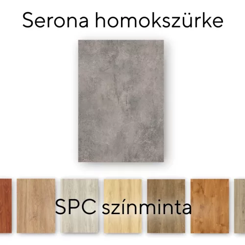 Leziter Serona Stone Effect Sand Grey Vinyl SPC Bodenbelag Muster/Muster