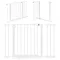 Sicherheitsschiene 74-105 cm für Treppen und Türen Stahl weiß