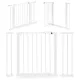Sicherheitsschiene 74-105 cm für Treppen und Türen Stahl weiß