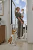 Sicherheitsschiene 74-105 cm für Treppen und Türen Stahl weiß