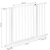 Sicherheitsschiene 74-105 cm für Treppen und Türen Stahl weiß