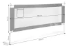 Sicherheitsgitter Geländer 200 cm