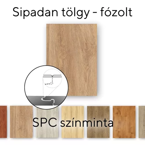 Leziter Sipadan Eiche Vinyl SPC Bodenbelag Muster/Muster