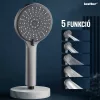 Lili 5 Funktionen Handbrause mit Schlauchhalter grau