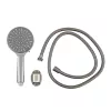 Lili 5 Funktionen Handbrause mit Schlauchhalter grau