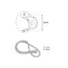 Kori 3 Funktionen Handbrause mit Schlauchhalter grau