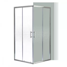   Spirit Matrix 80x80 cm quadratische Duschkabine ohne Duschwanne